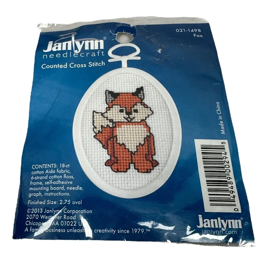Cross Stitch Kit Hummingbird Live Simply Sketchy Owls Fox Lot of 4 Miniature New